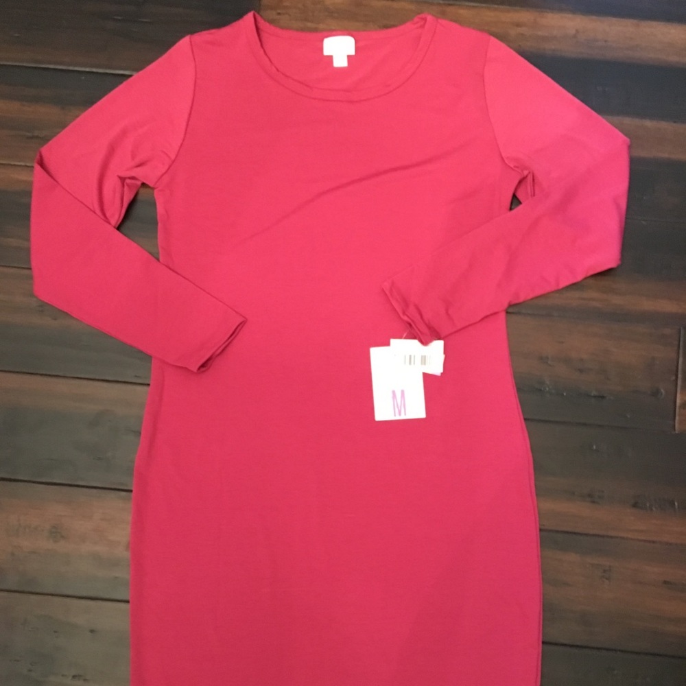 Solid Red Debbie Dress